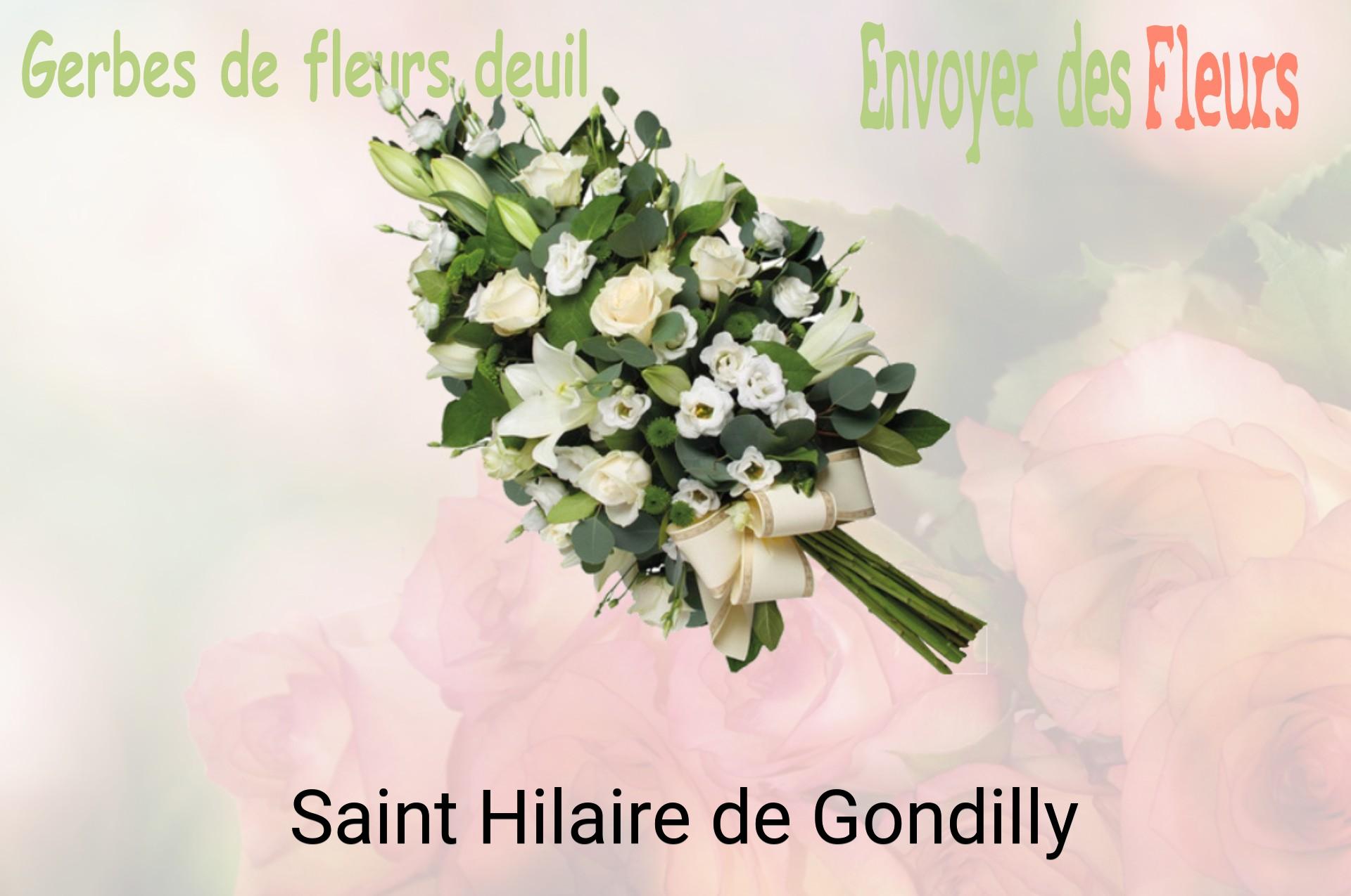 Gerbe de fleurs de deuil livrée à Saint-Hilaire-de-Gondilly